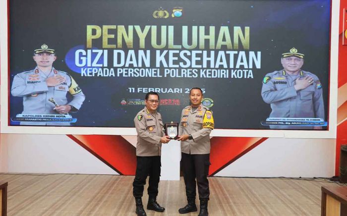 Polres Kediri Kota Bersama RS Bhayangkara Kediri Gelar Penyuluhan Gizi dan Kesehatan ke Anggota