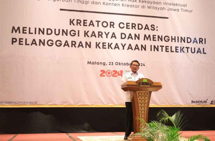 Cegah Plagiarisme, Kanwil Kemenkumham Jatim Edukasi Konten Kreator dan Perguruan Tinggi di Malang