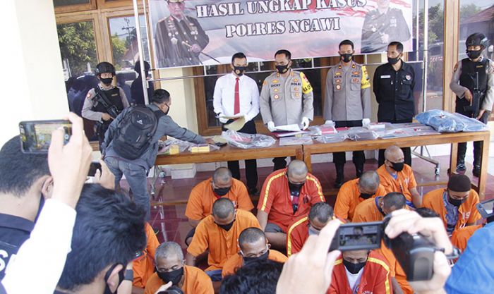 Selama 10 Hari, Jajaran Polres Ngawi Berhasil Ungkap 25 Kasus Kriminal dengan 30 Tersangka