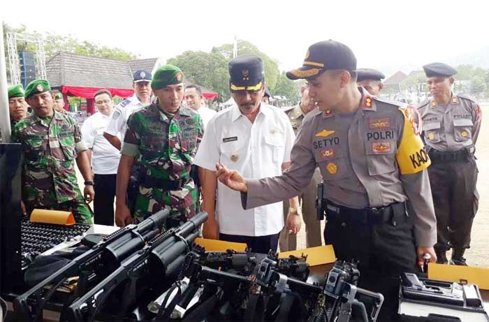 Polres Pacitan Gelar Apel Pasukan Jelang Kampanye Pileg 2019