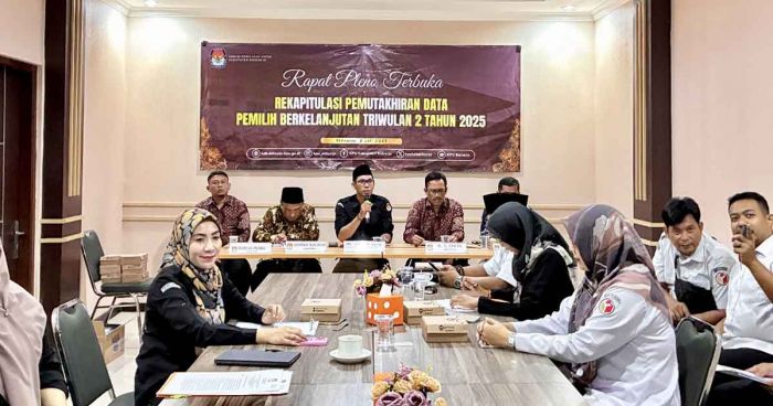 KPU Sidoarjo Gelar Rapat Pleno Terbuka Daftar Pemilih Berkelanjutan Triwulan 2 2025
