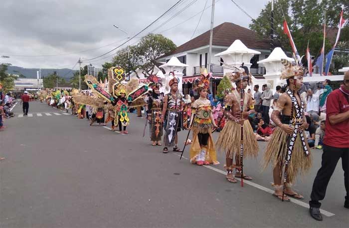 Karnaval Tingkat SMA dan SMK di Pacitan Meriahkan HUT Kemerdekaan RI