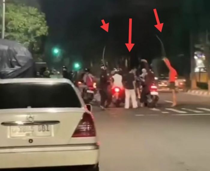 Gangster Bersajam Serang Kampung Kupang Krajan Surabaya saat Patroli Sahur