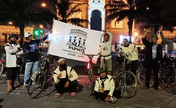 Peringati Hari Sepeda se-Dunia, Kosti Kediri Gelar Ngonthel Bareng dan Kampanye Tertib Lalu Lintas