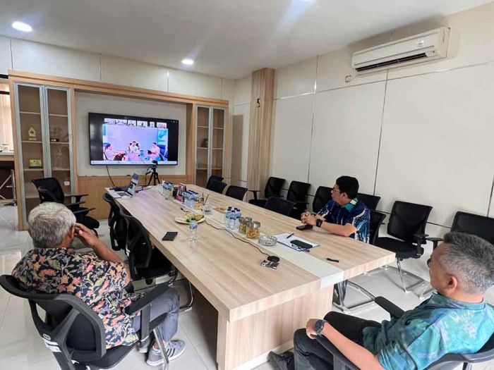 Kantah Pasuruan Ikut Monev PTSL Kementerian ATR/BPN Secara Daring
