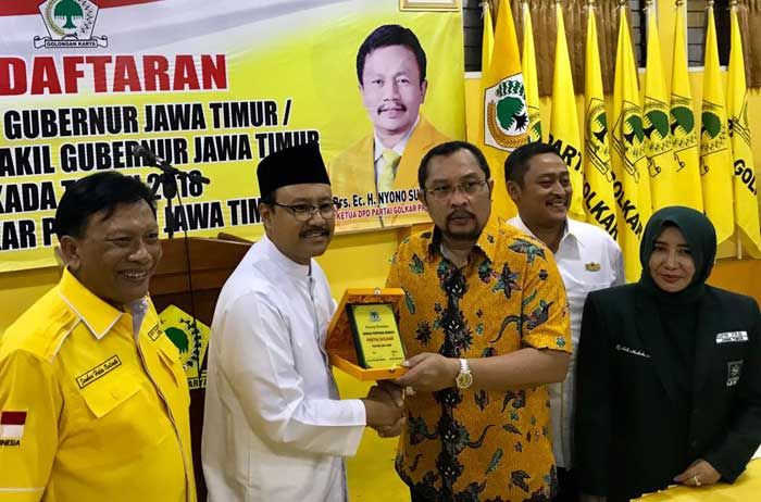 Kembalikan Formulir Pendaftaran Bacagub, Gus Ipul Berharap Golkar Kembali Berikan Dukungan 