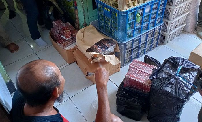 Petugas Gabungan di Kota Probolinggo Amankan Ribuan Batang Rokok Ilegal