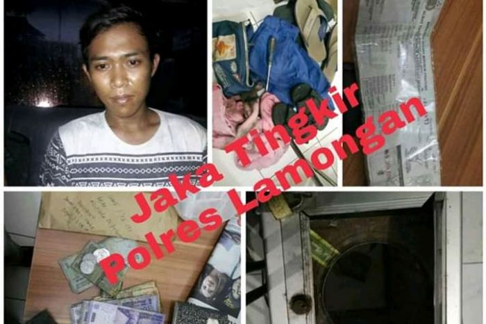 Maling Kotak Amal di Lamongan Dibekuk Polisi, Beraksi di 20 TKP