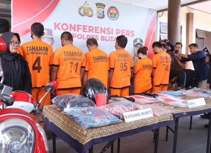 Polres Blitar Amankan 6 Pelaku Judi Online dari Pelbagai Lokasi