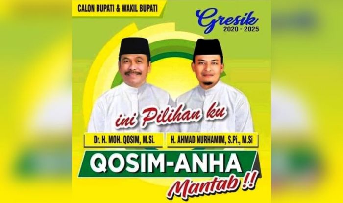 PKB, Golkar, dan PDIP Peluang Usung Duet Qosim-Anha di Pilbup Gresik 2020