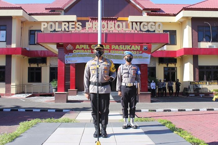 Pimpin Apel Gelar Pasukan Operasi Patuh Semeru 2021, Kapolres Probolinggo Paparkan 4 Poin Sasaran