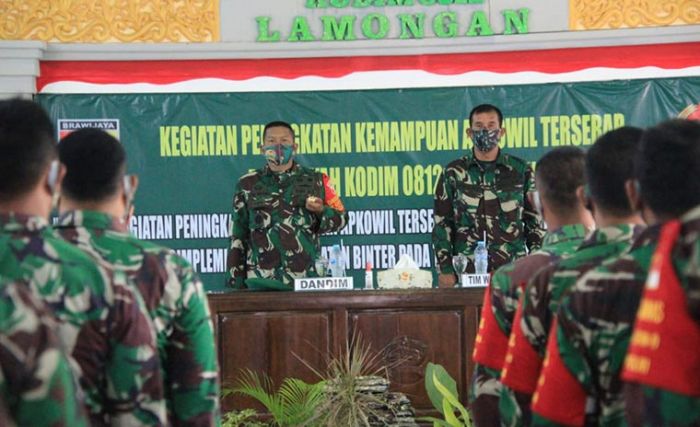 Kodim 0812 Lamongan Selenggarakan Peningkatan Kemampuan Apkowil Tersebar Tahun 2020