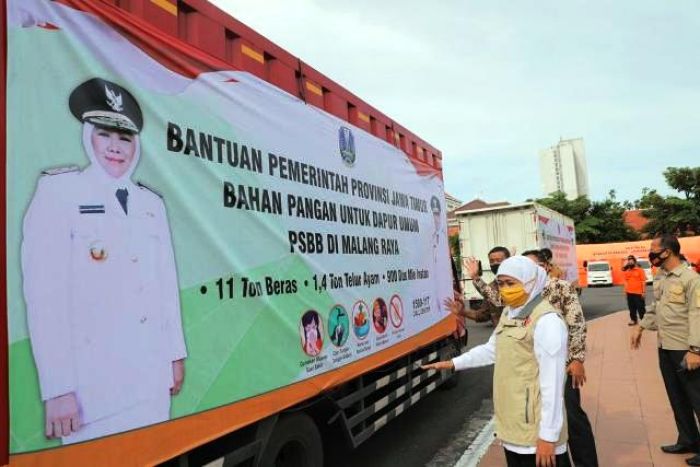 Pemprov Jatim Kirimkan Sembako untuk Suplai Bahan Pangan Dapur Umum di PSBB Malang Raya