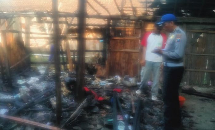 Ditinggal ke Ladang, Rumah Milik Warga Ngawi Terbakar