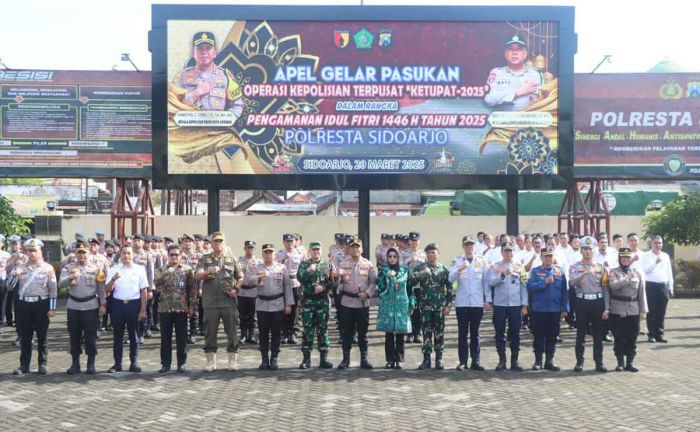 Operasi Ketupat Semeru 2025 di Sidoarjo, 560 Personel Gabungan Diterjunkan