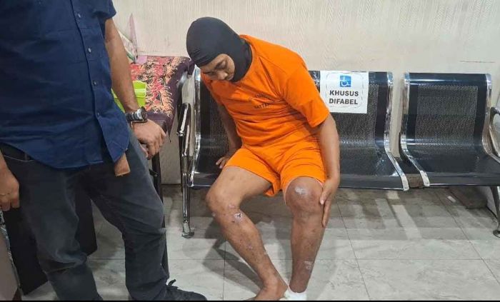 Polisi Hadiahi Timah Panas ke Kaki Salah Satu Begal Guru di Bangkalan