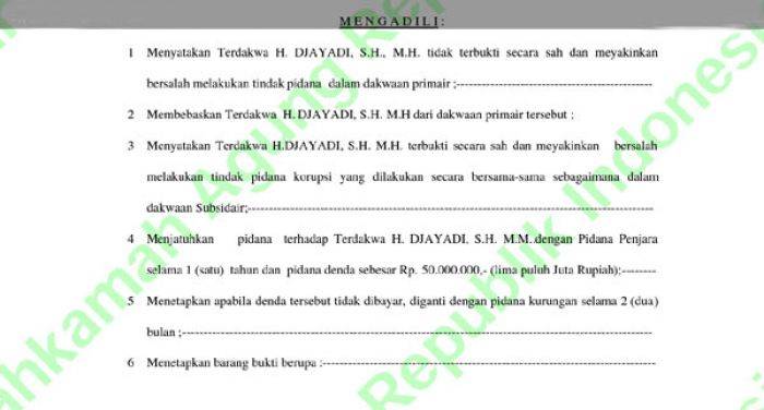 Putusan MA Kasus Korupsi Mantan Dirut PDAM Sidoarjo Turun, Kejari tak Kunjung Eksekusi