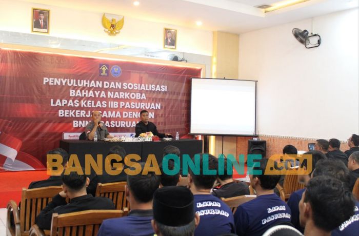 Lapas II B Pasuruan Gandeng BNN Gelar Sosialisasi Bahaya Narkoba di Lingkungan Warga Binaan