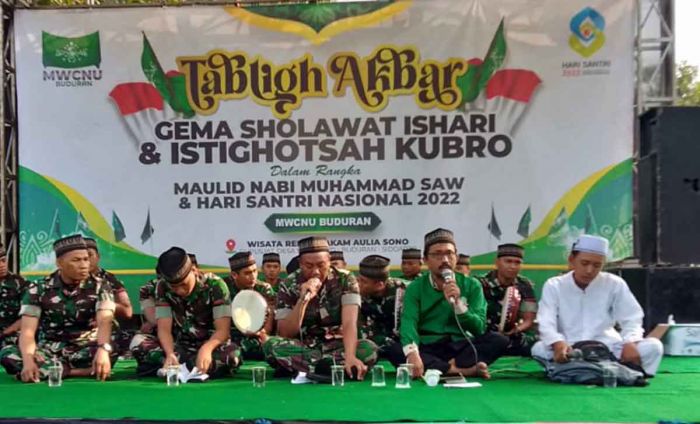 Banjari Granat Cakti Gupusjat-2 Meriahkan Peringatan Hari Santri di Sidoarjo