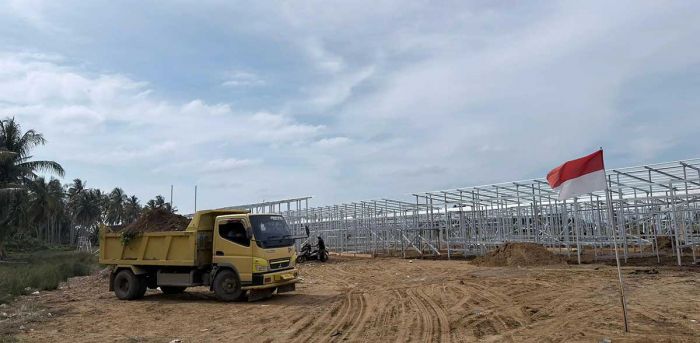 BNPB Kebut Pembangunan 711 Huntara di Aceh Utara