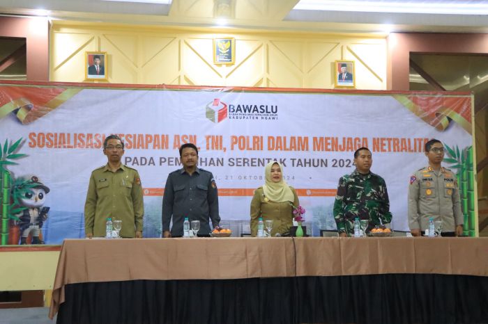 Jelang Pilkada 2024, Bawaslu Ngawi Gelar Sosialisasi Netralitas ASN, TNI dan Polri