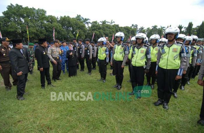 Operasi Lilin, 897 Personel Gabungan Amankan Natal dan Tahun Baru di Jombang