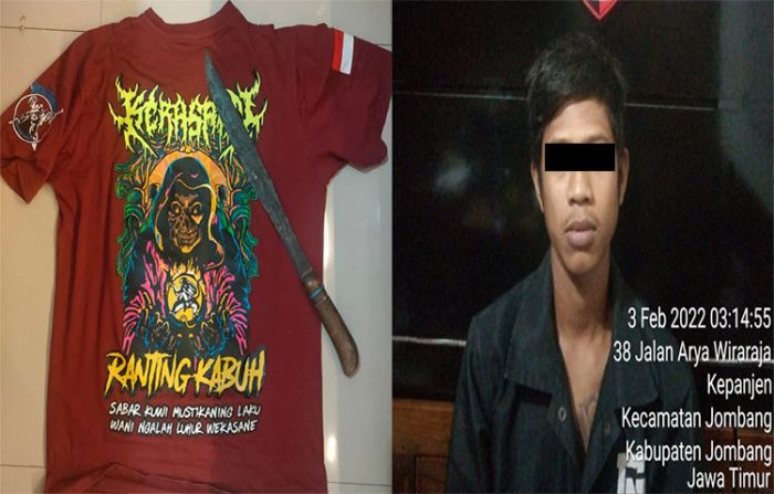 Pemuda Bersajam di Jombang Ditangkap Polisi