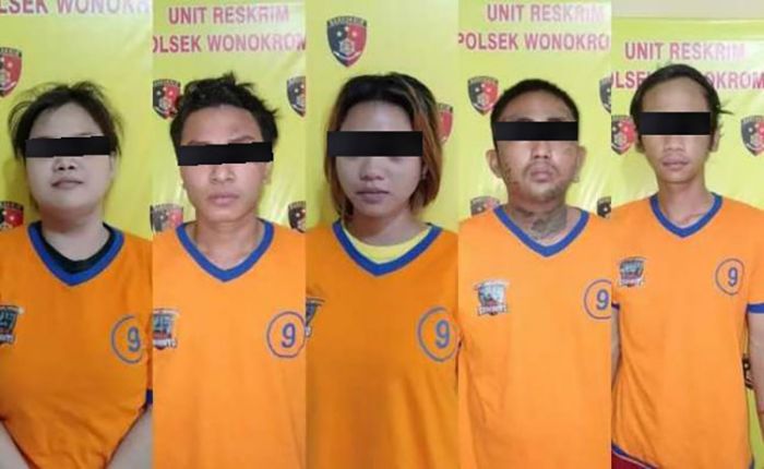 Lima Pelaku Spesialis Curanmor Minimarket  di Surabaya Ditangkap Polisi