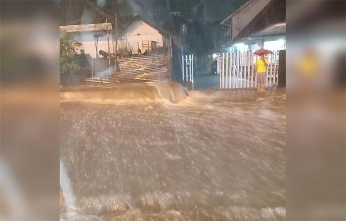 Duh, Jalan Semeru Kota Batu Banjir Lagi