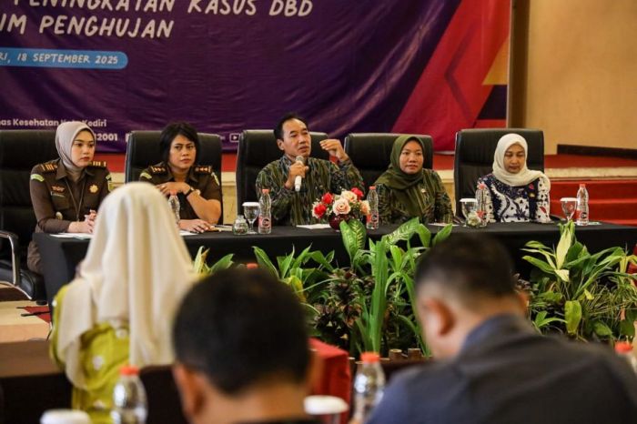 Antisipasi Peningkatan Kasus DBD di Musim Hujan, Dinkes Kota Kediri Gelar Rakor Lintas Sektor