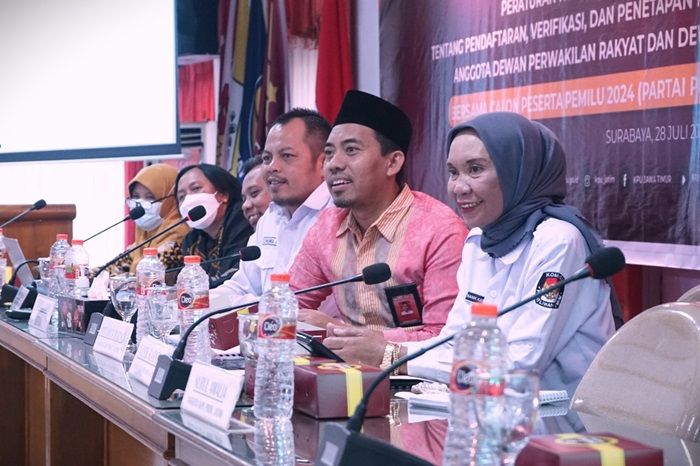 KPU Jatim Sosialisasi Pendaftaran Sekaligus Undang Parpol Calon Peserta Pemilu 2024