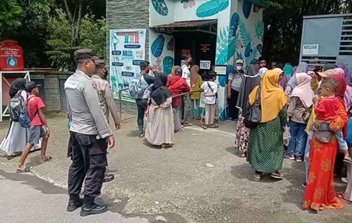 Jaga Keamanan dan Kenyamanan di Tempat Wisata, Polres Ngawi Kerahkan Petugas