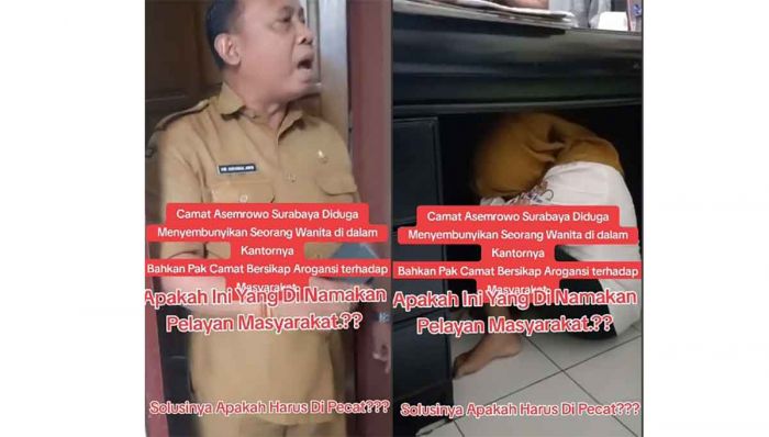 Camat Asemrowo Viral Digerebek Warga, Kepergok Sembunyikan Wanita di Bawah Kolong Meja