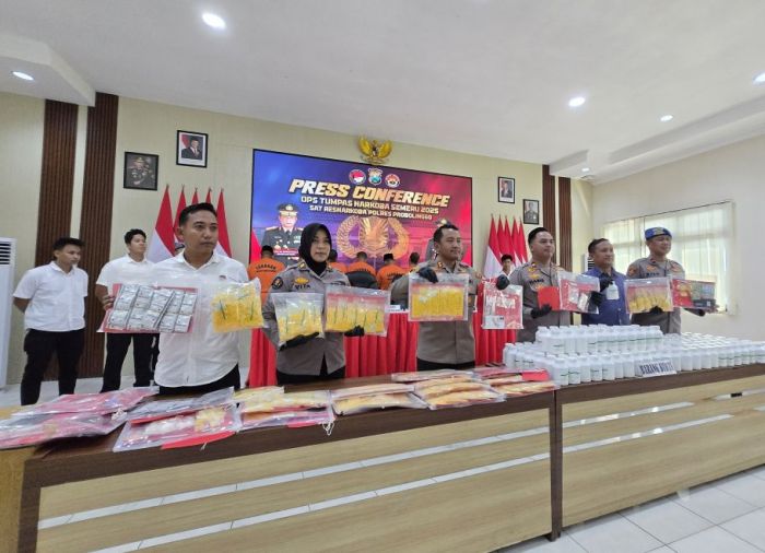 Operasi Tumpas Semeru 2025, Polres Probolinggo Ungkap Jaringan Narkotika Kelas Kakap