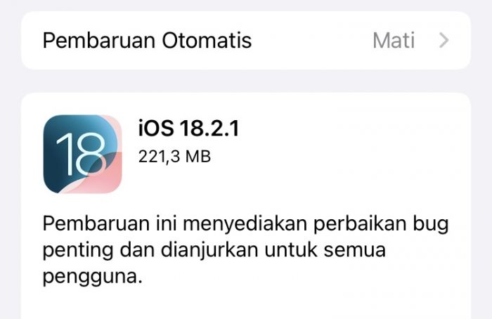 Apple Rilis iOS 18.2.1, Apa yang Diperbaiki?