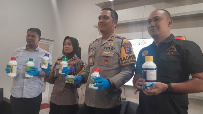 Polres Situbondo Grebek Usaha Pupuk Cair Ilegal di Desa Panji Kidul