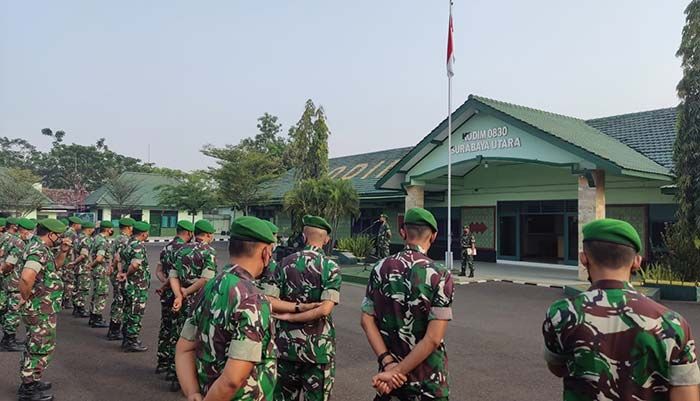 Antisipasi Demo, Kodim 0830/Surabaya Utara Gelar Apel Pasukan