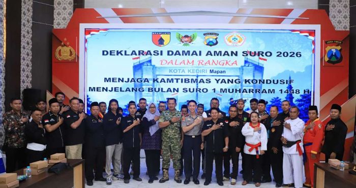 Polres Kediri Kota Gelar Deklarasi Damai Aman Suro 2026