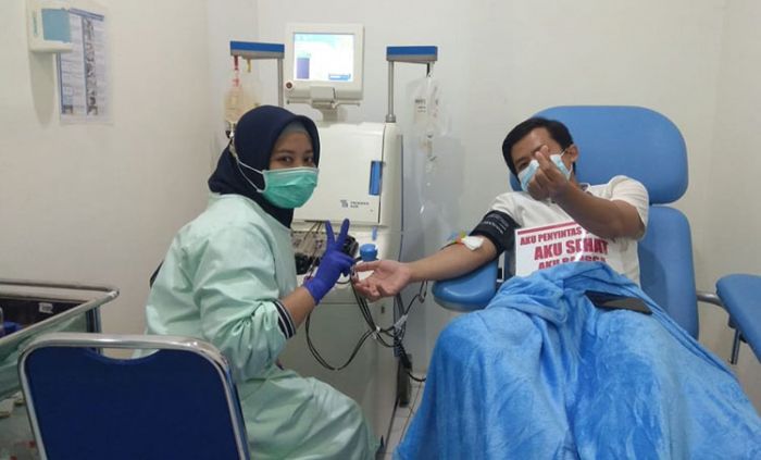 ASN Pemkot Kediri Lakukan Donor Plasma Darah Konvalesen