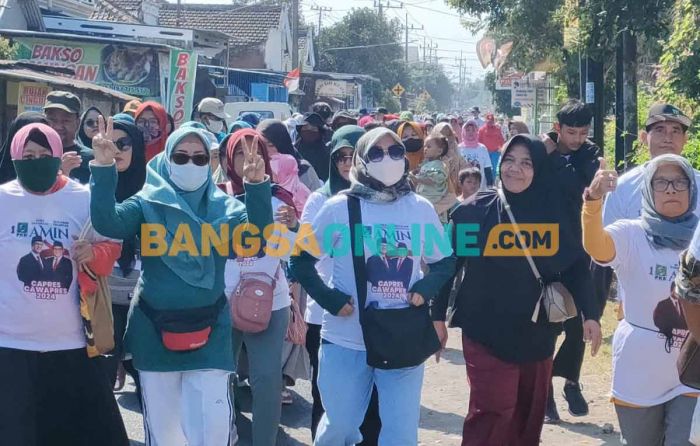 Jalan Sehat DPC PKB Kabupaten Kediri Berlangsung Semarak, Dukung Penuh Pasangan AMIN