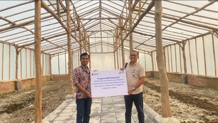 Dukung Pertanian Presisi, BRI Tuban Bangun Greenhouse di Kampus Mapesa Singgahan