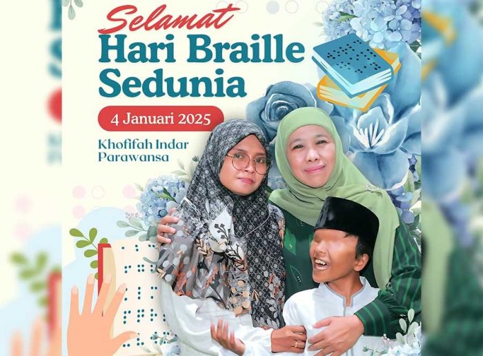 Hari Braille Sedunia, Khofifah: Momentum Peningkatan Hak Disabilitas Netra