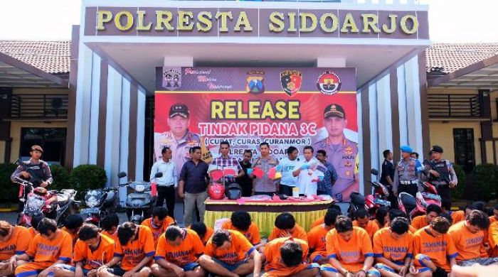 27 Tersangka Kasus 3C Diringkus Satreskrim Polresta Sidoarjo dalam Sebulan