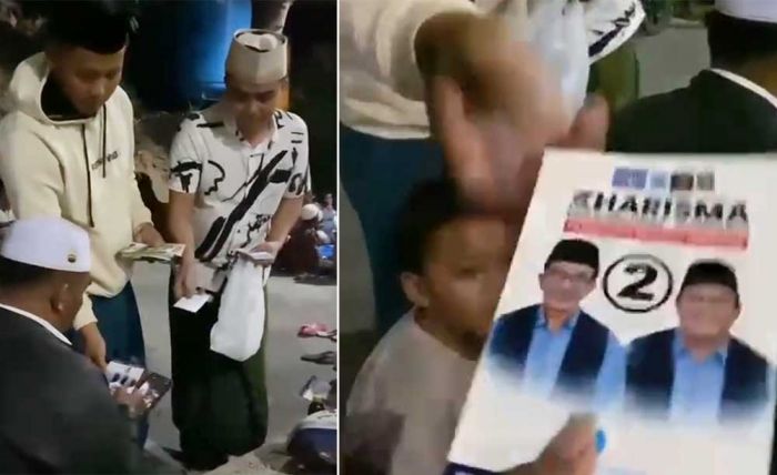 Viral Video Bagi-Bagi Amplop dan Stiker Bergambar Paslon Nomor Urut 02, ini Kata Bawaslu Pamekasan