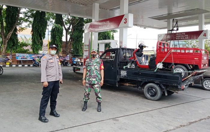 Pascakenaikan BBM, TNI-Polri di Mojokerto Lakukan Pengamanan Seluruh SPBU