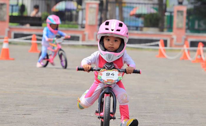 Wawali Pasuruan Buka Kompetisi Suropati Push Bike Race 2024, Ratusan Anak Beradu Kecepatan