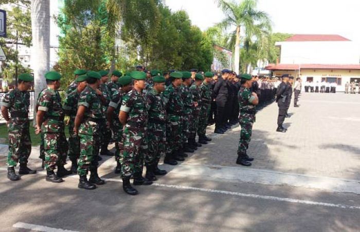 Jelang Pilkades Serentak, Polres Pacitan Gelar Apel Pergeseran Pasukan