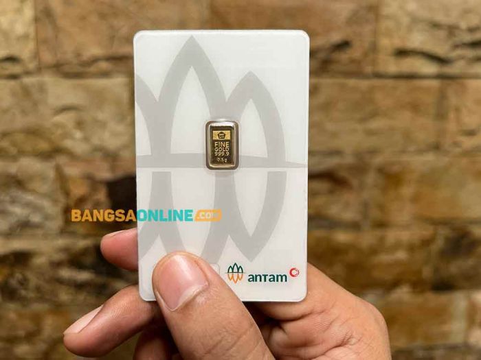Mulai Merangkak, Harga Emas Antam per Hari Ini Naik Rp17 Ribu
