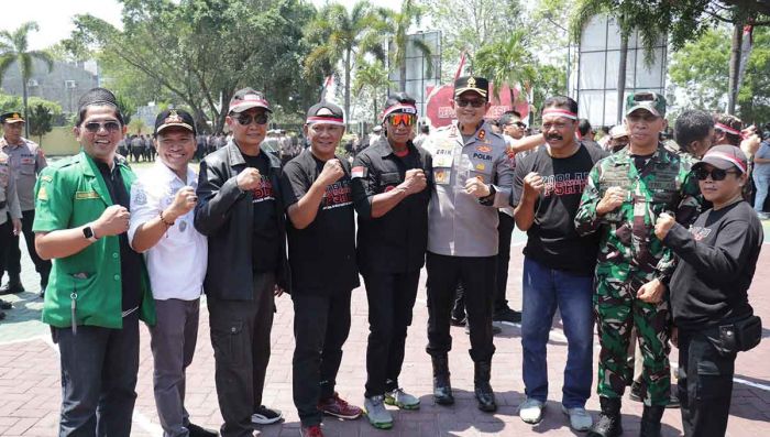 Ribuan Pendekar dan Banser di Magetan Deklarasi Damai, Siap Bantu TNI-Polri Jaga Kondusivitas
