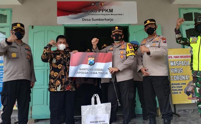 Tinjau KTS Posko PPKM Sumberharjo di Pacitan, Kapolda Jatim Janjikan Bantuan Alat Testing